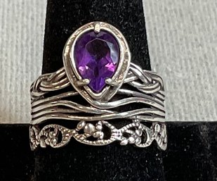 Sterling & Amethyst Ring