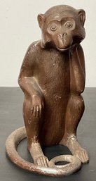 #1 - Vintage Cast Aluminum Monkey Doorstop
