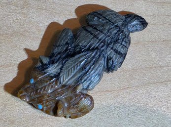 Authentic Zuni Badger Fetish Carving Signed