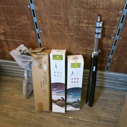 Lot Of Tripods And Microphone Stands