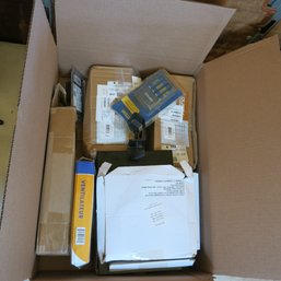 Box Of Misc. Tablet Accessories, Batteries