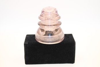 Vintage Whitall Tatum No. 1 Pink Glass Insulator
