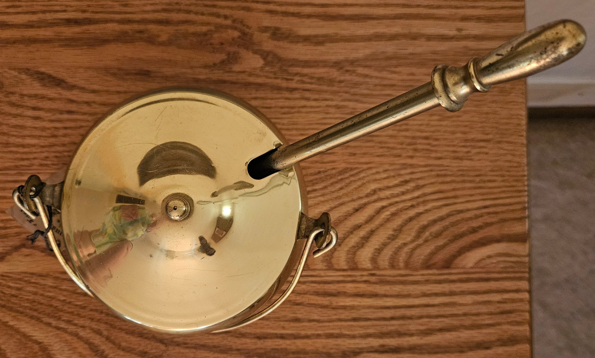 Rare Vintage House Of Cards The Jewel Line Solid Brass Fire Starter Pot