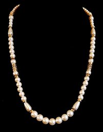 1928 Faux Pearl Costume Heirloom Necklace