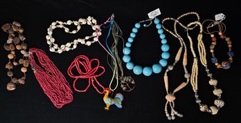 Large Collection Of Women's Costume Beaded Necklaces