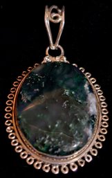 925 Green Moss Agate