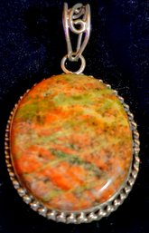 Unakite Pendant 925
