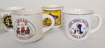 Eleven Vintage Boy Scout Mugs