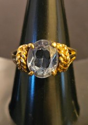 10k Yellow Gold Topaz Ladies Ring Size 6 (3.91g)