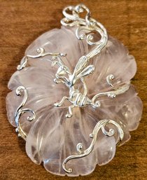Fun Rose Quartz 925 Pendant 18g