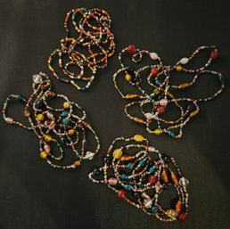 Lovely 4 Glass Bead Necklaces