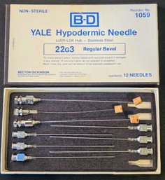 Vintage Yale Hypordermic Needle 22G3 (9 Needles)