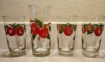 Hand Painted Cherry Glasses