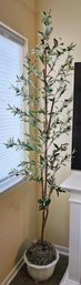 Artificial Olive Tree In Ceramic Pot