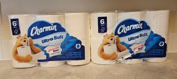 12 Rolls Of Charmin Bathroom Tissue