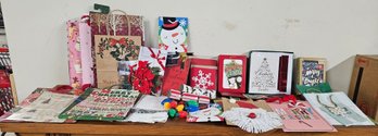 A Large Amount Of Holiday Bags And Cards
