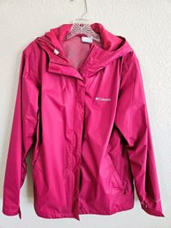 Ladies Fuchsia Columbia Sport Wind Breaker XL
