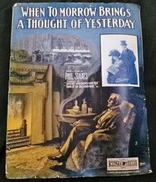 Vintage Sheet Music When Tomorrow Brings A Thought Of Yesterday Phil Staats Good