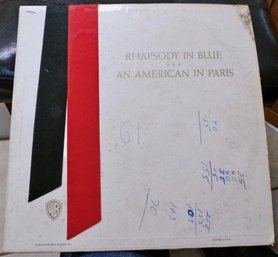 1959 Record Album Rhapsody In Blue By Heindorf An American In Paris VG Vinyl