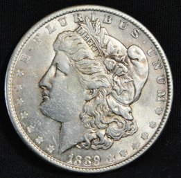 1889 Morgan Silver Dollar XF / VF Plus  Chest Feathering  (vew43)