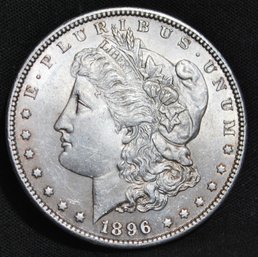 1896  Morgan Silver Dollar  BU  Full Sharp Chest Feathering  Super Nice! WOW (grs32)