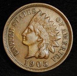1905  Indian Cent XF PLUS  FULL LIBERTY &  DIAMONDS! SUPER! (csm47)
