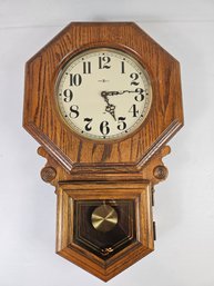Howard Miller Battery Operated Chine Wooden Wall Clock