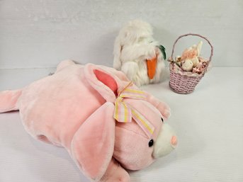 Large Stuffed Bunny, Rabbit Puppet