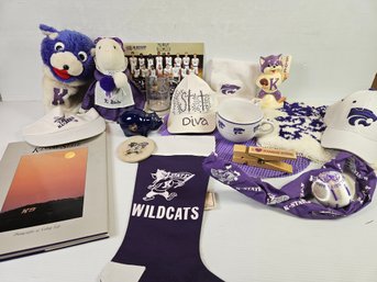 K-State Miscellaneous, Golf Club Cover, Hats, Bank, Book, Big Mug, Willie Bank- Cracked