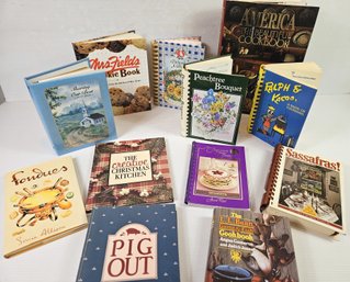 Variety Of Cookbooks -Mrs Fields, Fondue, Etc