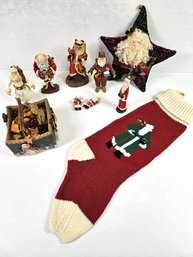 Santa's - Pillow (unusual), Stocking, Snowman Box