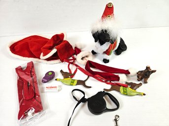 Dog Lot -Christmas Clothes, Leash, Ornaments, XL Harness, Plaster Dachshund