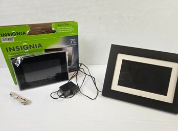Two Photo Digital Frames -the Insignia Appears To Be Brand New