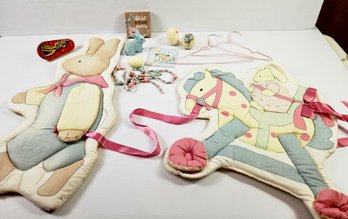 Child Wall Hangings, Vintage Noise Maker Light Switch Plate, Eggs