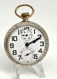 Elgin Pocket Watch Railroad Grade 21 Jewels S/N 27506448 Gold Filled 14K- Runs