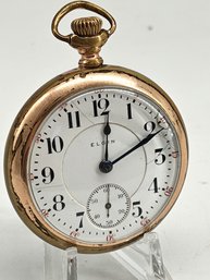Elgin Pocket Watch Railroad Grade 21 Jewels S/N 13505326 Gold Filled - Runs