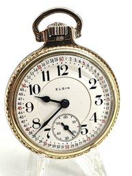 Elgin Pocket Watch Railroad Grade 21 Jewels S/N 25754066 Gold Filled  - Runs
