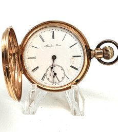Seth Thomas  - Maiden Lane Pocket Watch 1 3/4'  S/n 79035 Gold Filled - Runs