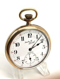 Illinois Santa Fe Special Pocket Watch  1 7/8' 21 Jeweld S/n 3527855  Gold Filled Runs