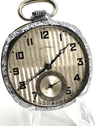 Illinois Pocket Watch 21 Jewels 1 3/4' S/n 4925729 Gold Filled - Doesn't Run