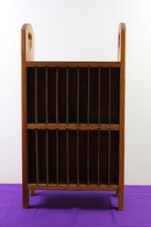 Wood VHS Storage Cabinet 25.75x14 X 7.25