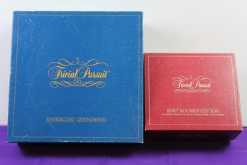 2 Trivial Pursuit Games Original And Baby Boomer