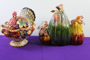 Vintage Fitz Floyd Autumn Bounty, Ceramic