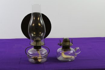 Oil Lamp And Base