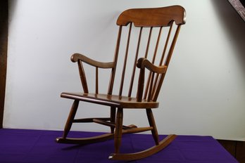 Wooden Child's Rocker 27.5 Tall, Seat 15 In Wide