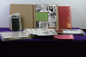 Photo Albums And Scrapbooks Material In Tote