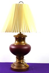 Maroon Lamp #2, 30 In Tall