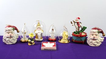 5 Tree Ornaments 2 Santa, Angel