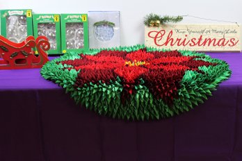 Floral Rug Made By Virgil United Methodist Women, 1998, Sleigh Ornaments