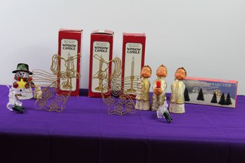 Christmas Decor, Angels, Candles, Snowman Night Light